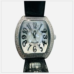 Lancaster Italy 128 Diamond Mother Pearl Ladies Watch